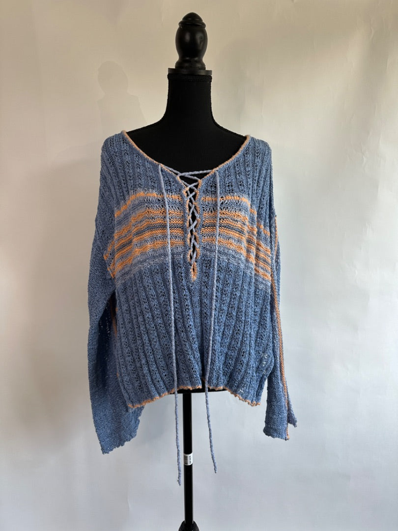 BLUE FREE PEOPLE Sweater, M