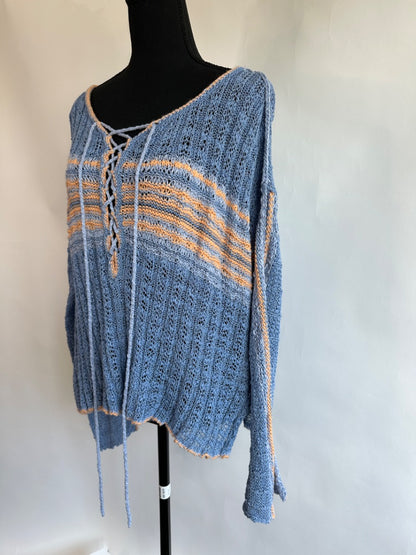 BLUE FREE PEOPLE Sweater, M