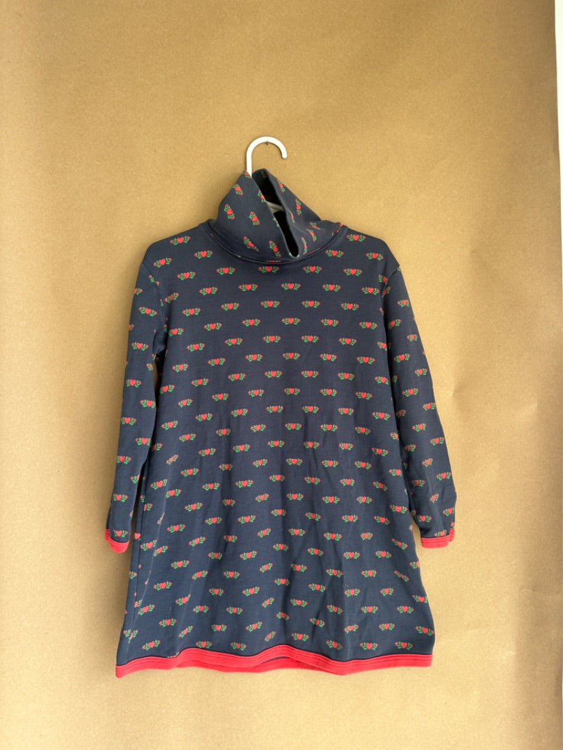 BLUE RED HEART TATUMS TURTLENECK DRESS THE BEAUFORT BONNET COMPANY Children's, 5