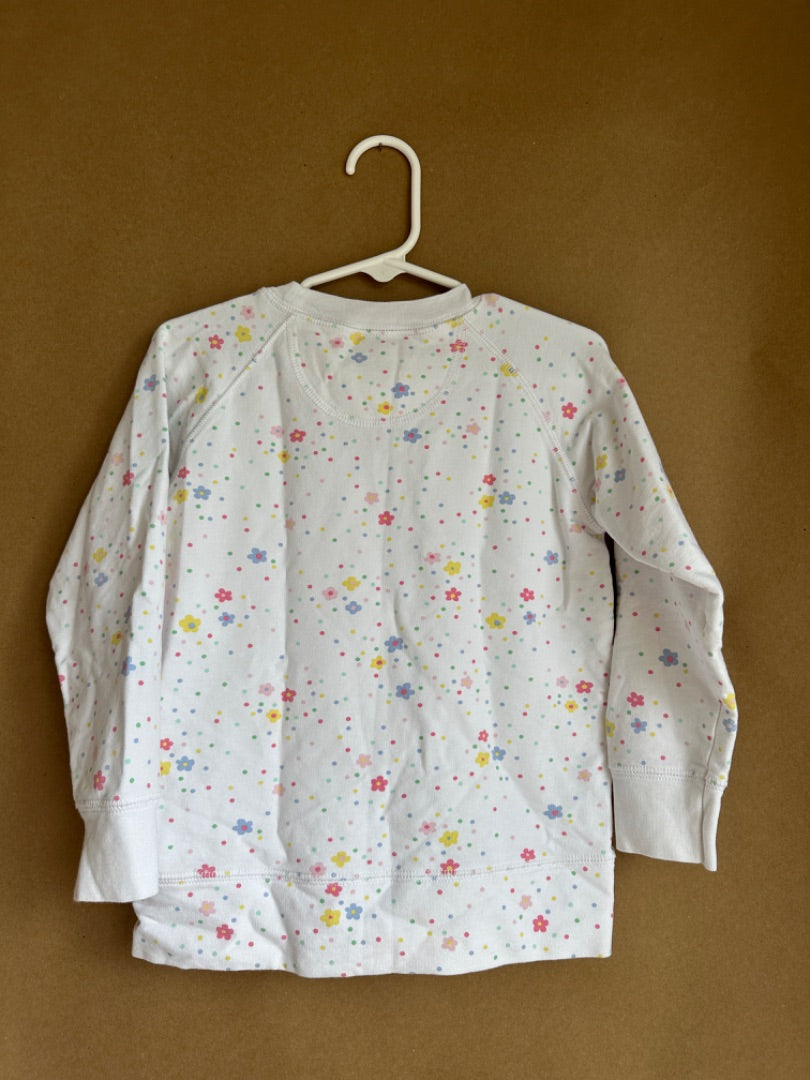 WHITE FLORAL CREWNECK THE BEAUFORT BONNET COMPANY Children's, 4T