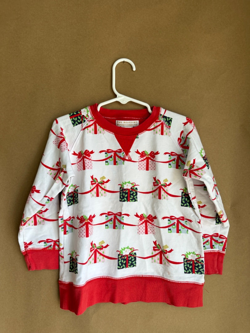 CHRISTMAS PRESENT PULLOVER THE BEAUFORT BONNET COMPANY Children's, 4T