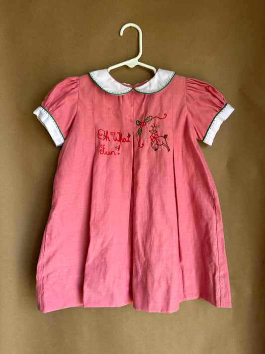 RED OH WHAT FUN DRESS THE PROPER PEONY Children's, 4T