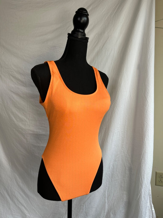 ORANGE SHEIN SWIMSUITS, MEDIUM