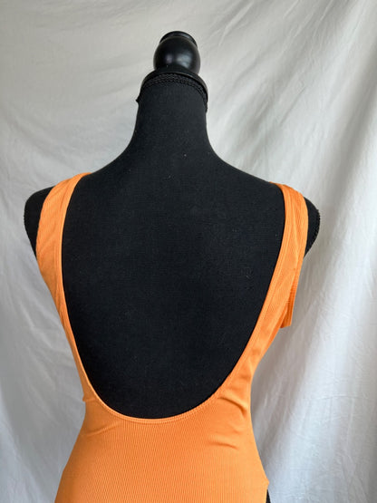 ORANGE SHEIN SWIMSUITS, MEDIUM