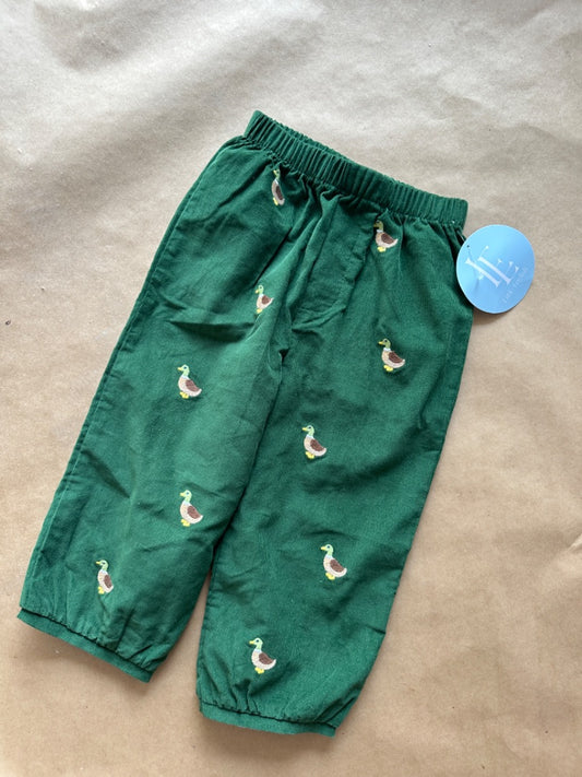 GREEN DUCK CORDS LITTLE ENGLISH Children's, 2T