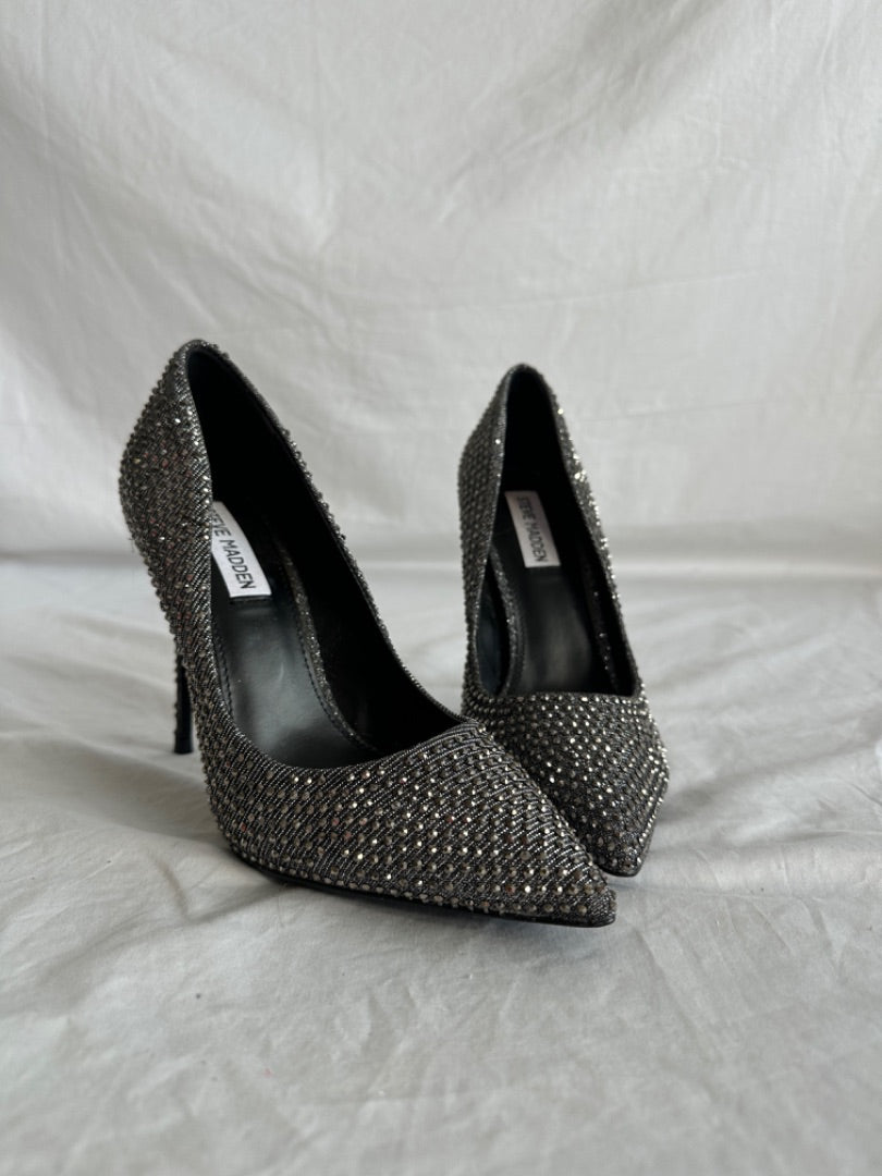 Rhinestone Pump Steve Madden Women's Shoes, 7.5