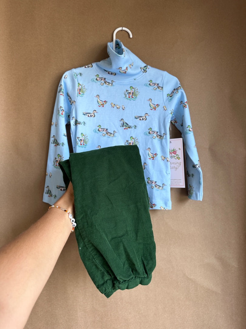 BLUE/DUCKS CHARMING MARY BOYS, 2T