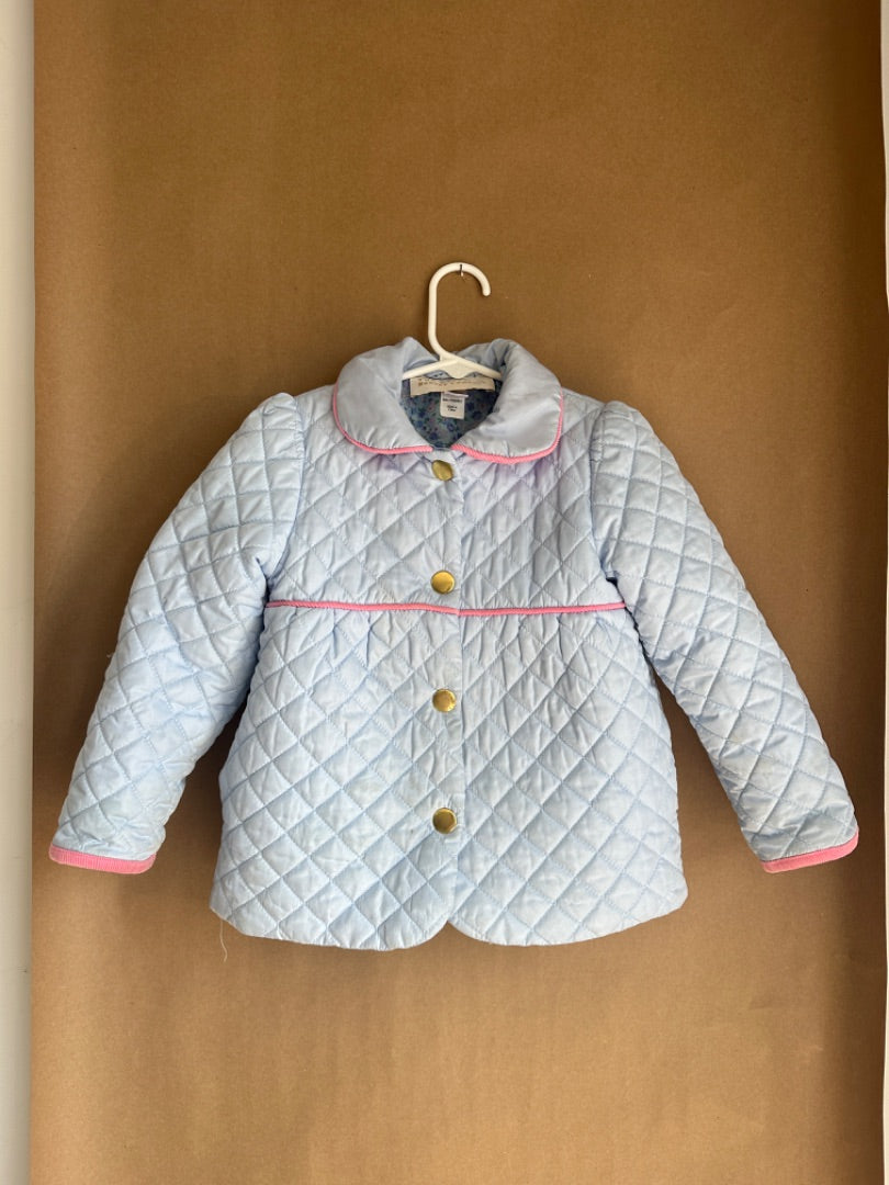 Blue/Pink Quilted Coat THE BEAUFORT BONNET COMPANY Children's, 4T