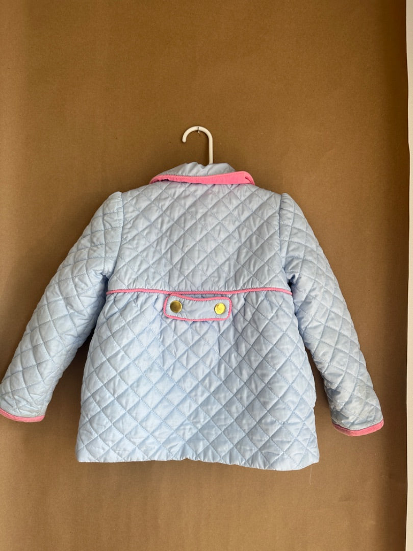 Blue/Pink Quilted Coat THE BEAUFORT BONNET COMPANY Children's, 4T