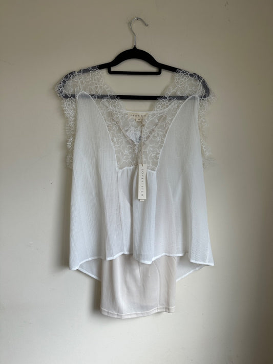 white Lovestitch Women's Tops