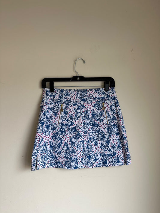 Blue and White Lilly Pulitzer Women's Skirts, 0