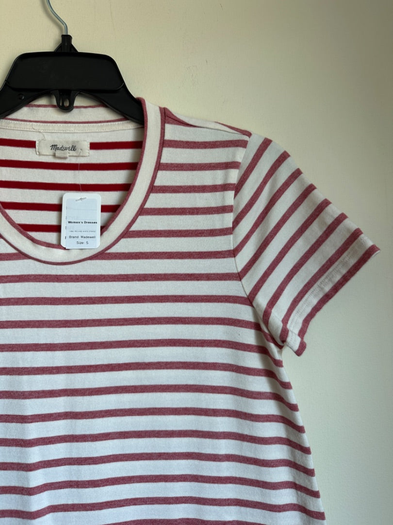 RED AND WHITE STRIPED Madewell Women's Dresses, S